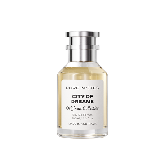 City of Dreams aldehydes bergamot jasmine sandalwood sweet pea EDP Pure Notes AU