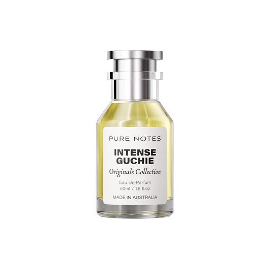 Intense Guchie 50ml oud amber pear rose EDP Pure Notes AU