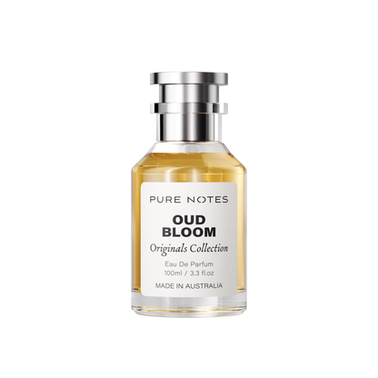 Oud Bloom oud rose gardenia saffron patchouli floral oriental EDP Pure Notes AU