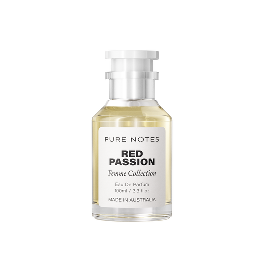 Red Passion blackcurrant jasmine rose vanilla white musk bold EDP Pure Notes AU