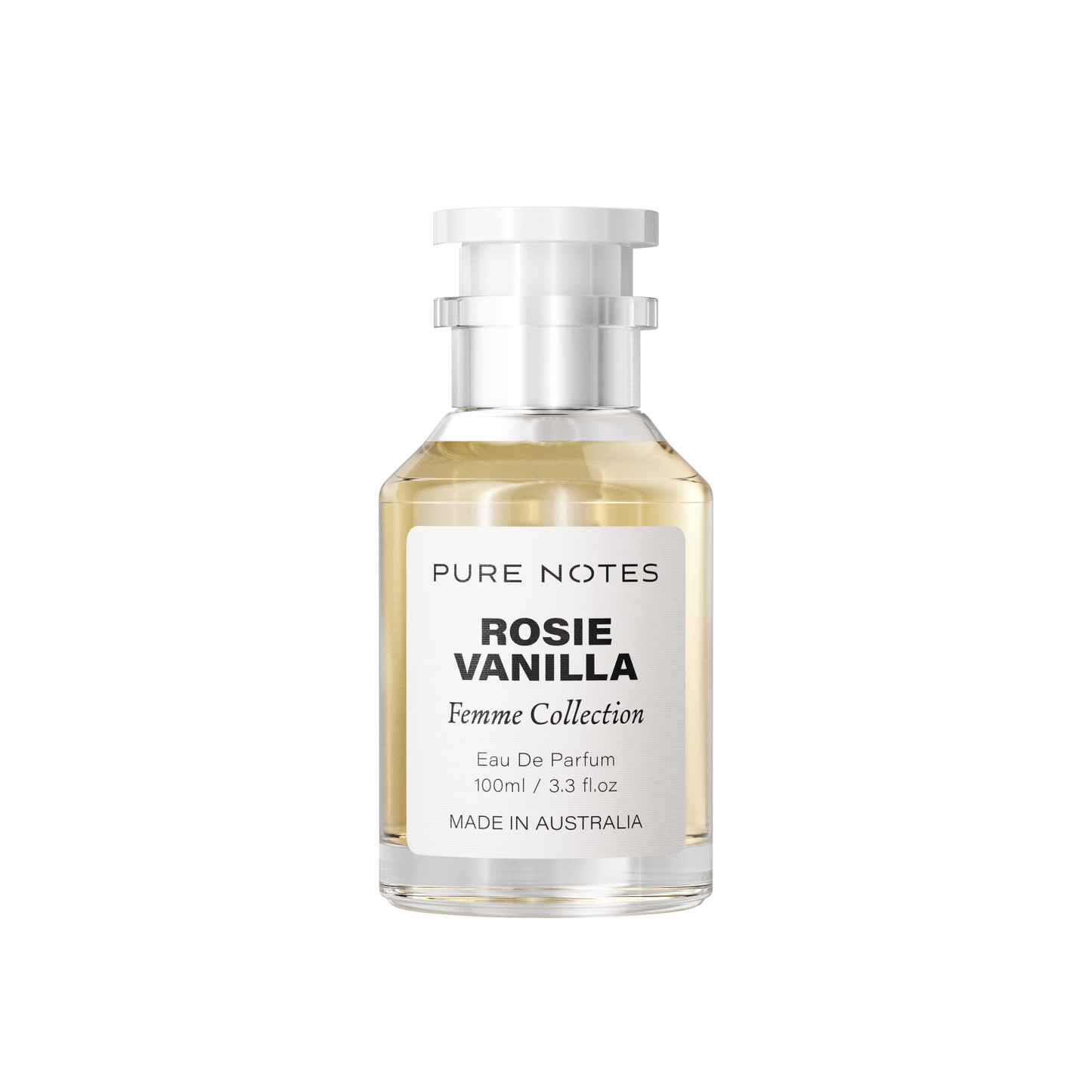 Rosie Vanilla rose vanilla cedarwood lemon white musk EDP Pure Notes AU