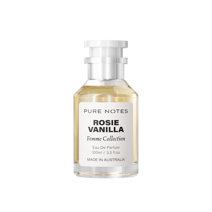 Rosie Vanilla rose vanilla cedarwood lemon white musk EDP Pure Notes AU