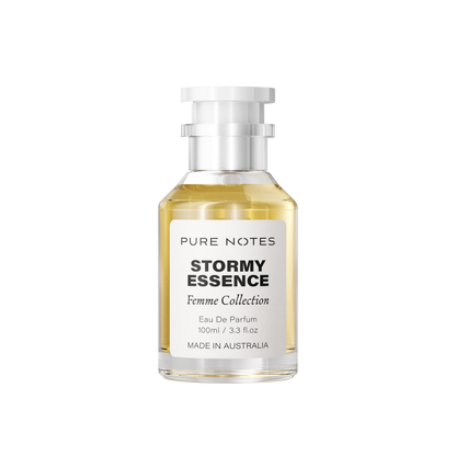 Stormy Essence jasmine rose orange blossom sandalwood musk EDP Pure Notes AU